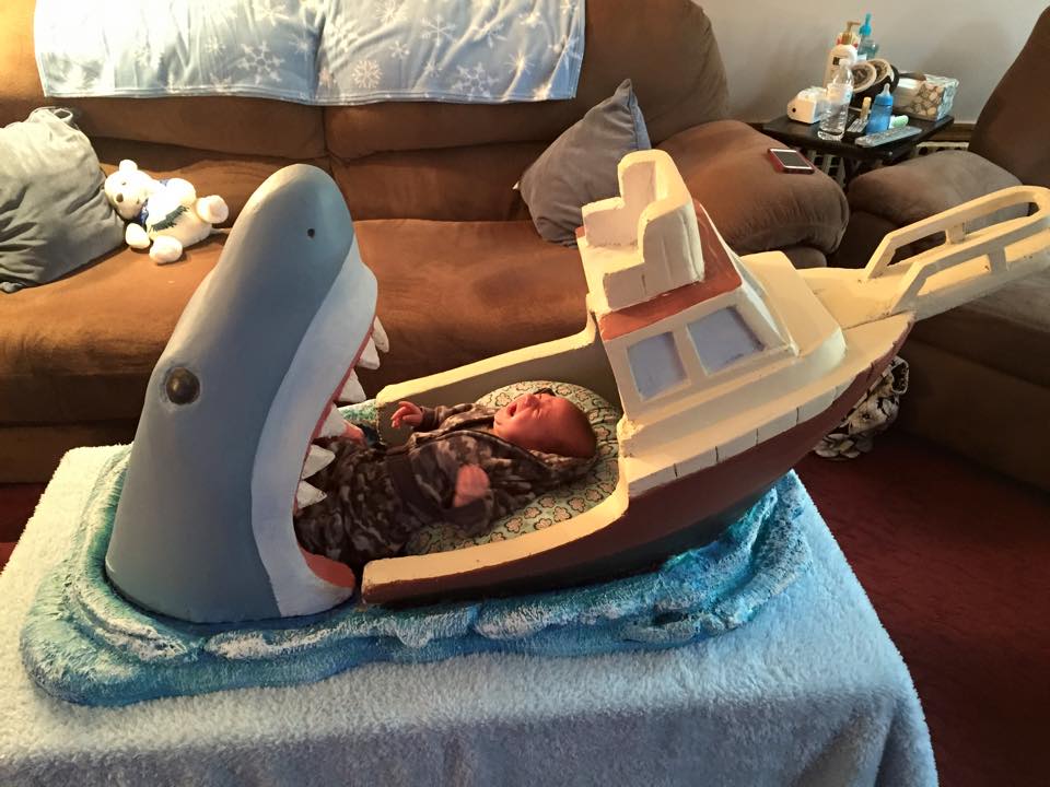 shark attack crib